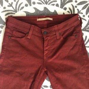 VINCE DARK BURGUNDY JEANS